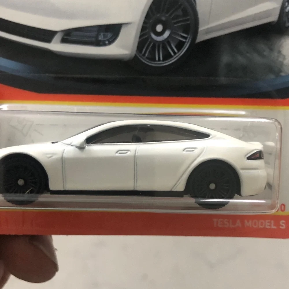 Mattel Matchbox White Tesla Model S Toy Car